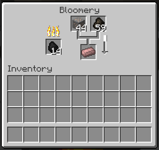 The interface of the bloomery.